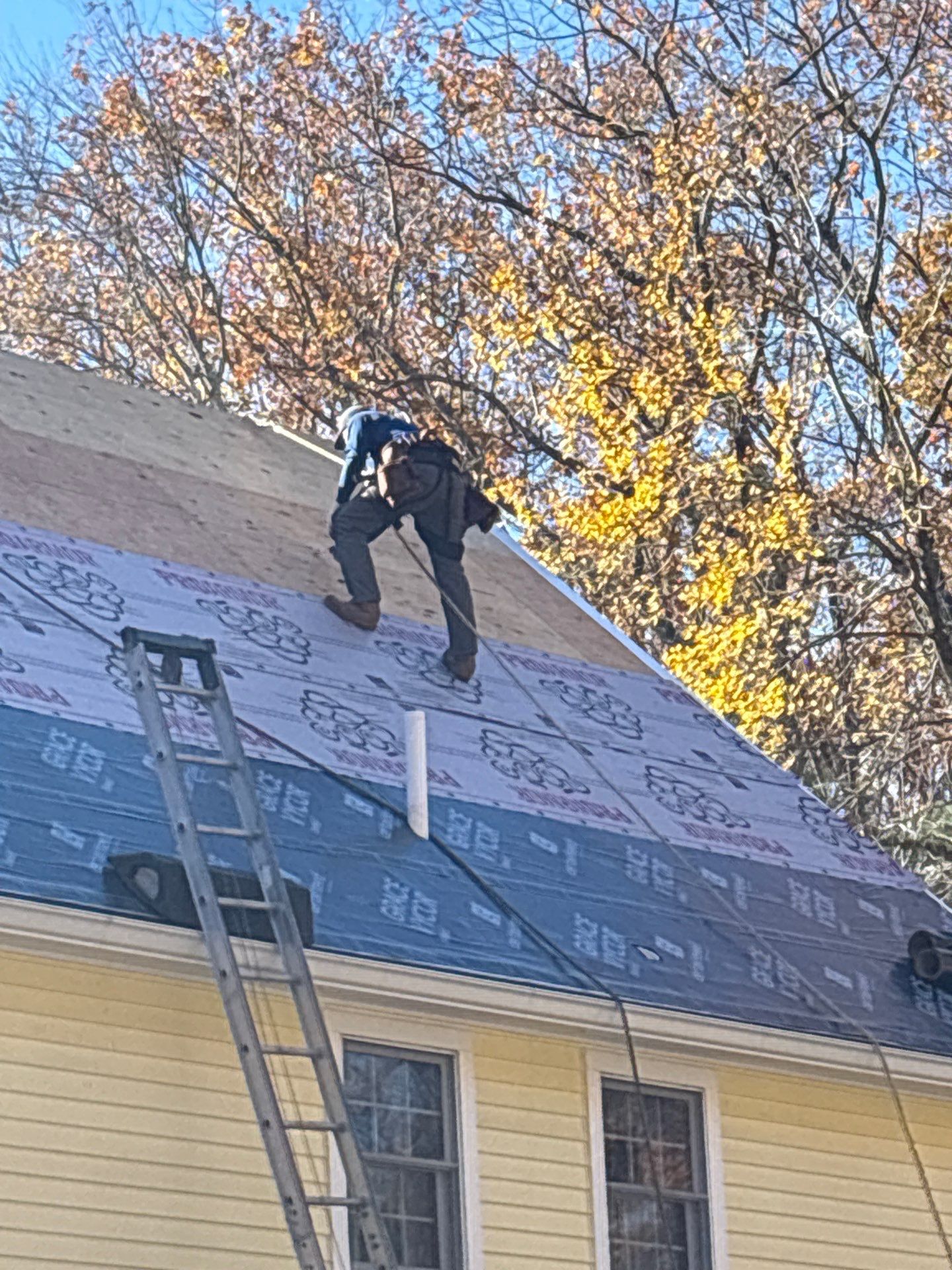 Chelmsford Premium Roof: Onyx Black Shingles with Standing Seam Metal Porch by Mighty Dog Roofing of Greater Middlesex County