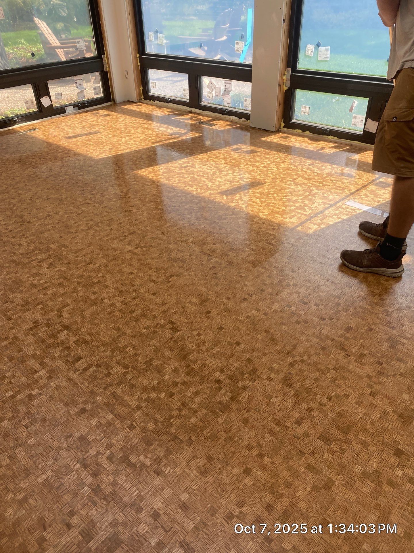 UNIQUE MID CENTURY MODERN Square Wood Tile Floor by RTBaldwin Hardwood Floors