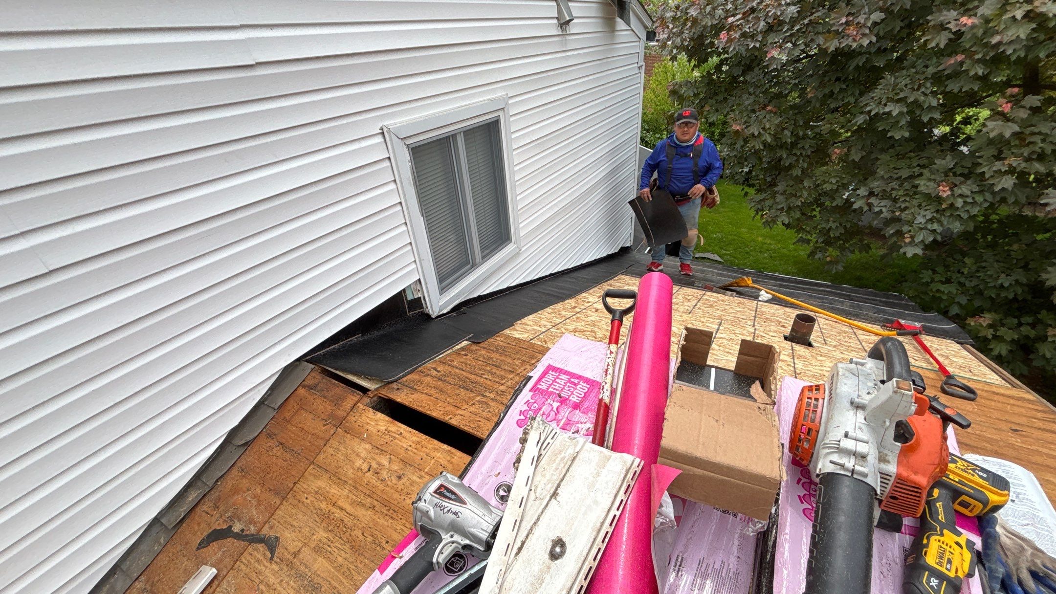 Roof Replacement using Owens Corning Estate Gray by 180 Contractors