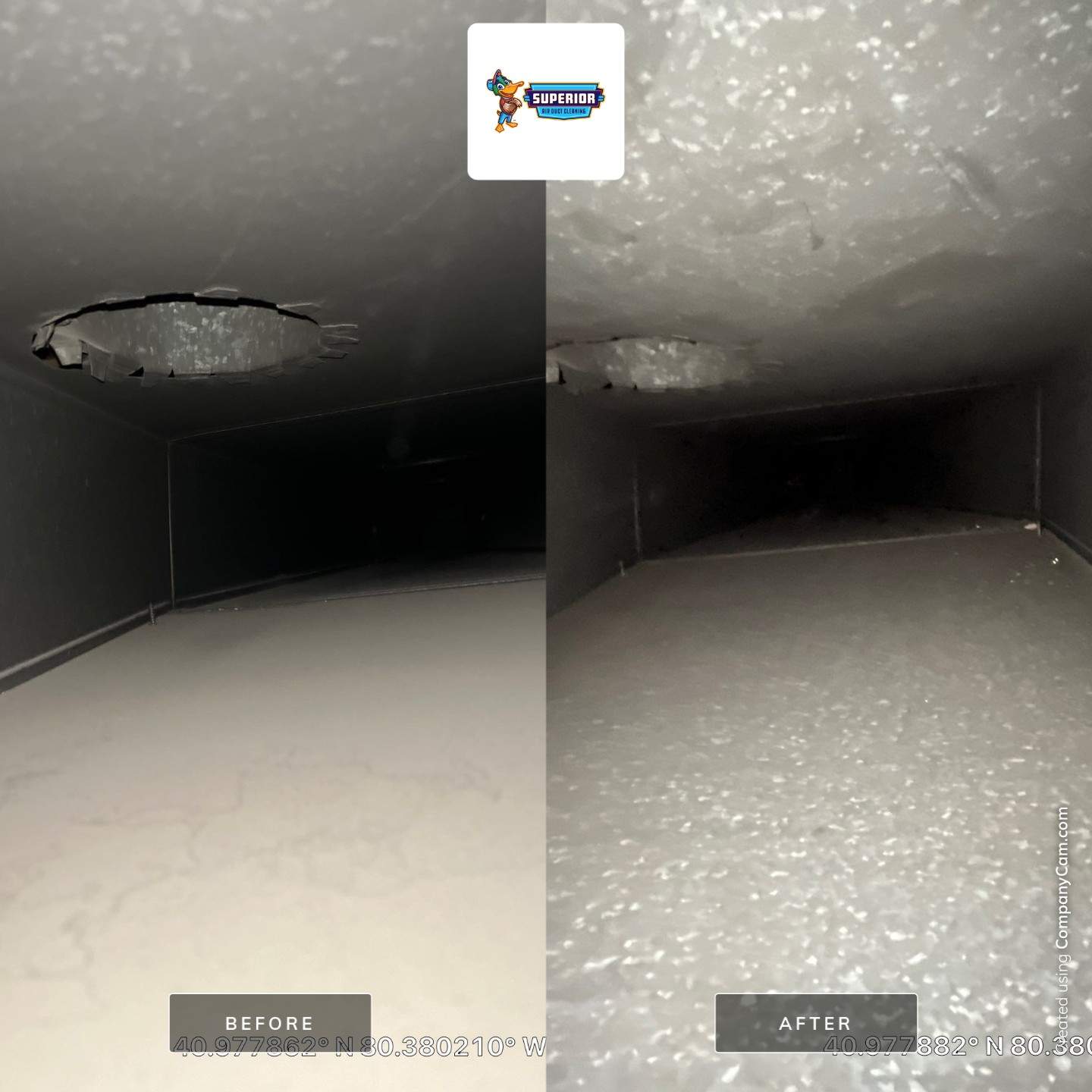 Air Duct Cleaning With a Vacuum Truck in New Castle, PA by Superior Air Duct Cleaning