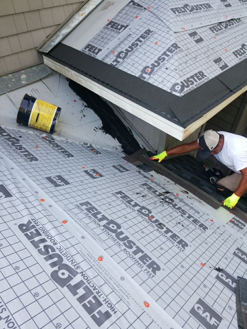 Residential Roofing Installation using Roof Replacement by American Roofing & Construction LLC