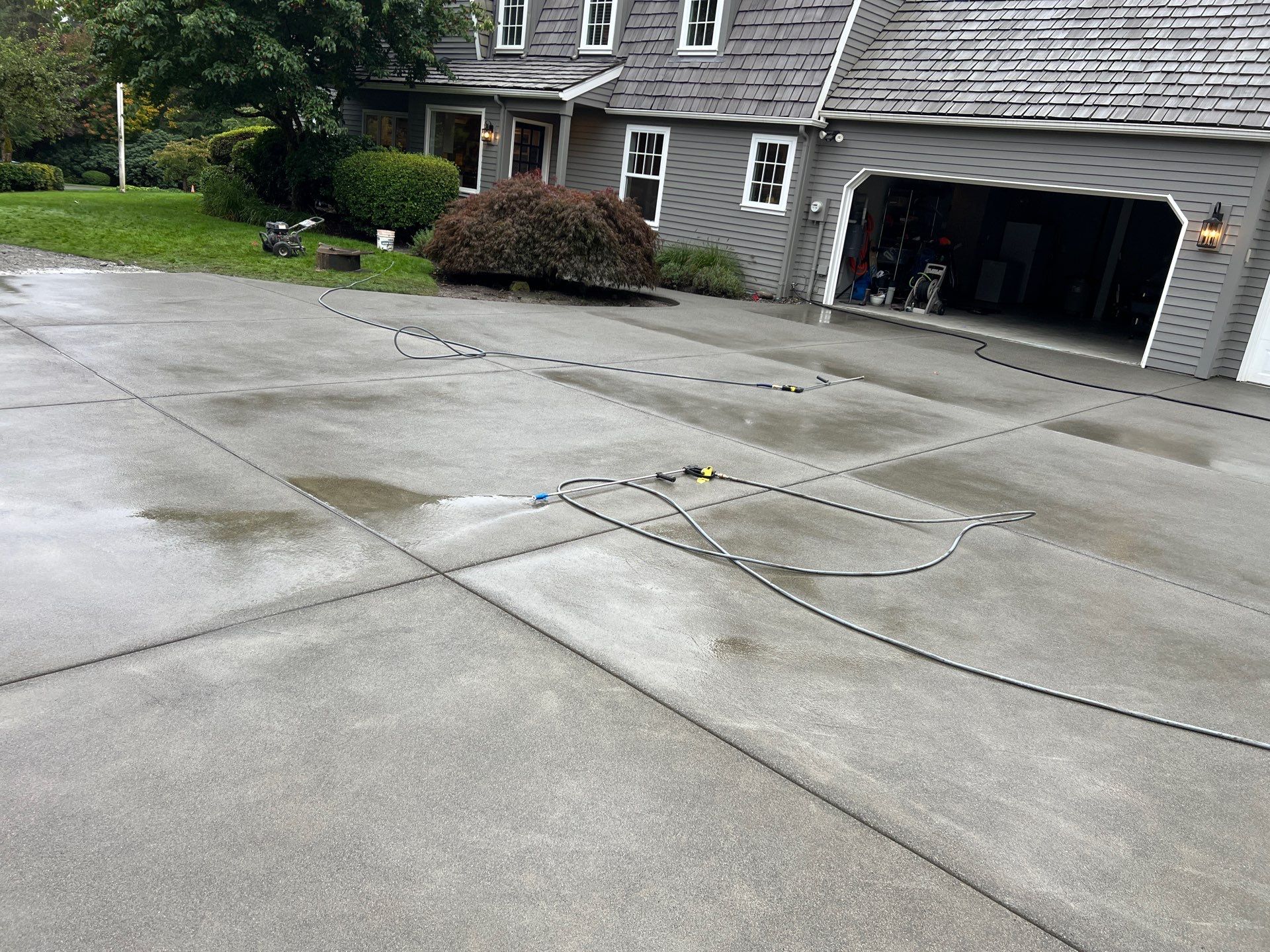 Sand Finish Concrete Driveway & Power Wash | Woodinville  by Jireh Asphalt & Concrete Inc 