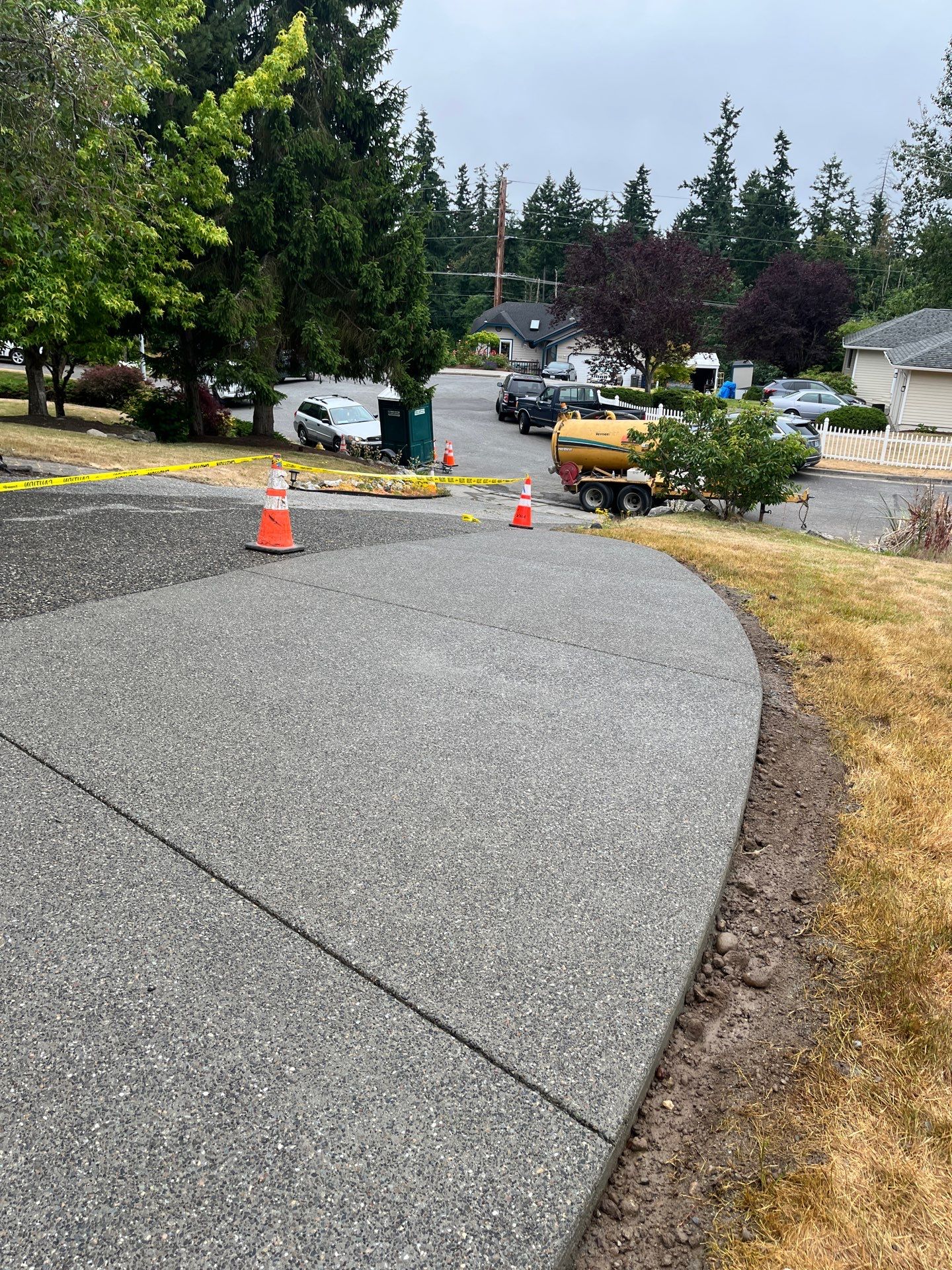 Concrete Back Patio Makeover  by Jireh Asphalt & Concrete Inc 