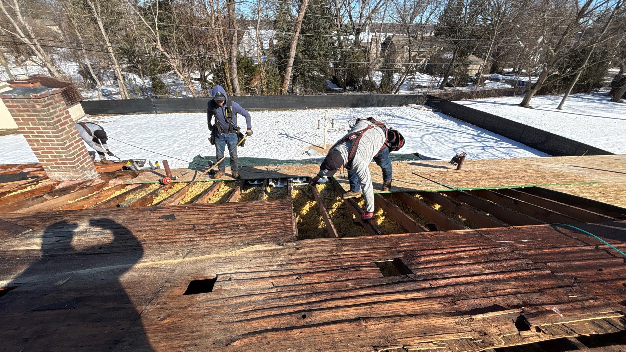 Roof Replacement using Owens Corning Brown Wood by 180 Contractors