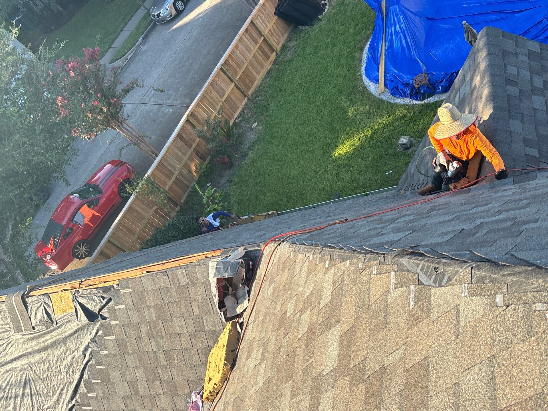 Residential Roofing Installation using Owen's Corning Duration (Lifetime) Shingles by Roof Repair Company