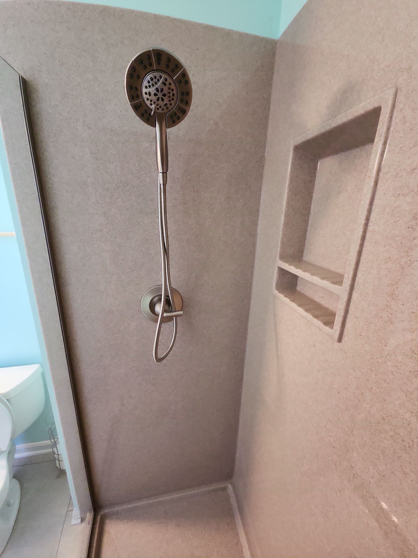 Bathroom Remodel using Onyx by The Shower Company