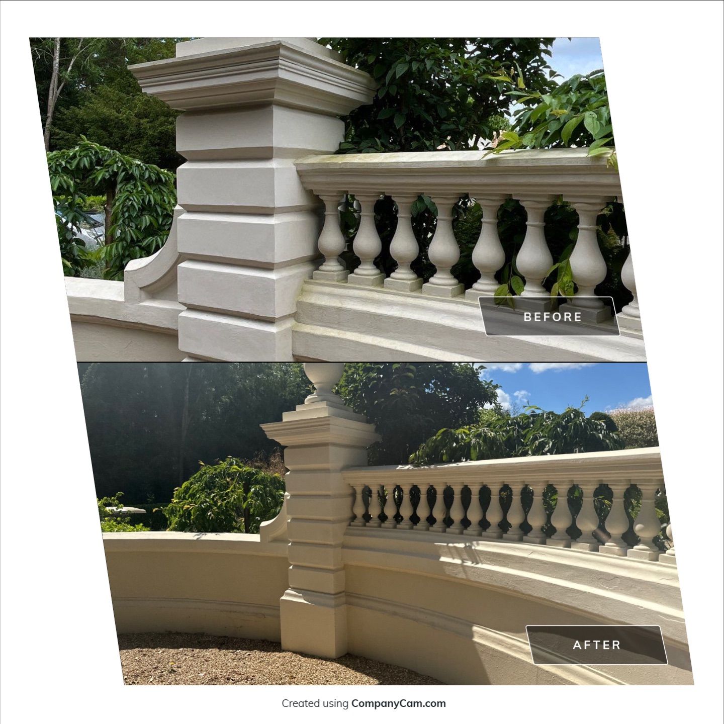 Render Clean using Honda 15lpm Low Pressure Washing Machine by Ges Exterior Cleaning ltd