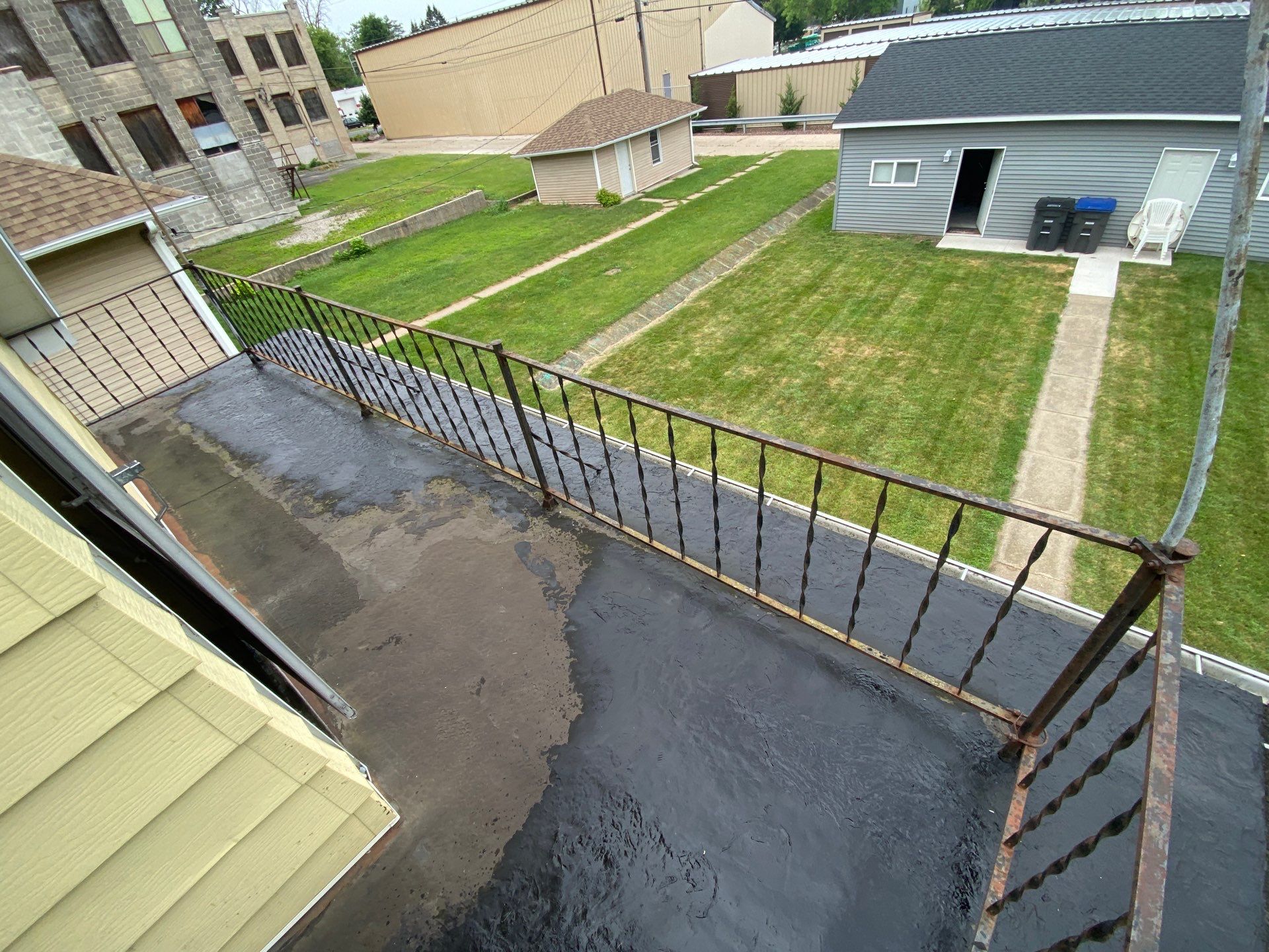 Flat Roof Porch with 60mil EPDM Rubber by Gellings Roofing and Siding LLC