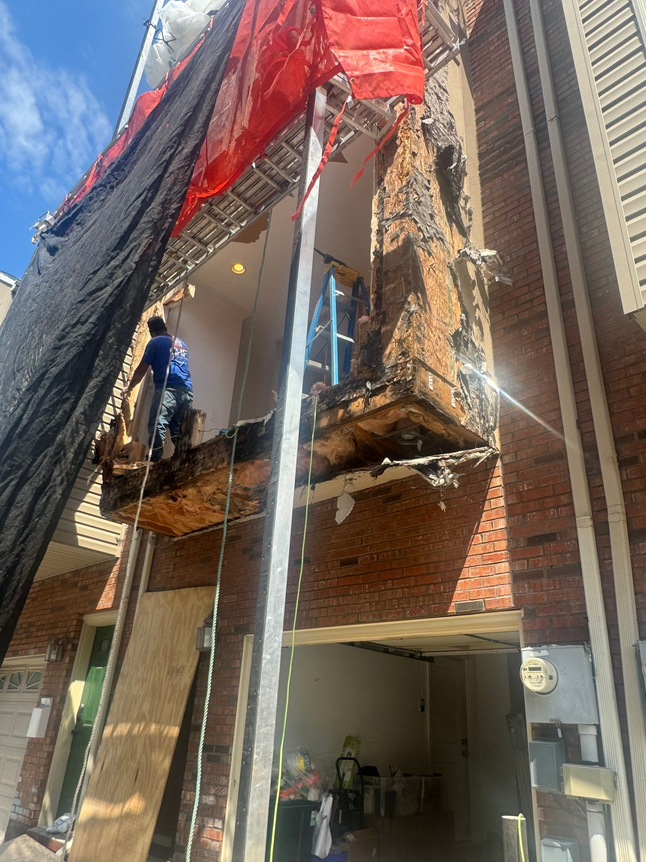 Stucco remediation and structural framing Project in Philadelphia, Pennsylvania by Philadelphia Quality Roofing