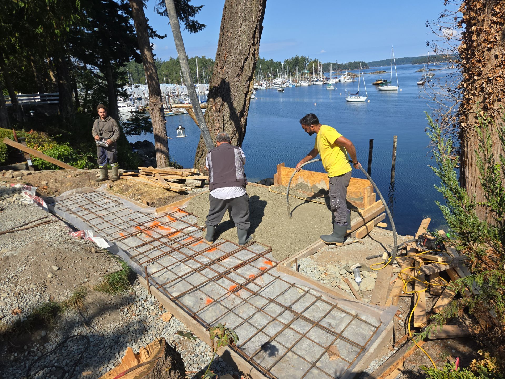 Coastal Landscape Restoration & Retaining Structure - In progress by Habanero Garden and Exterior Care