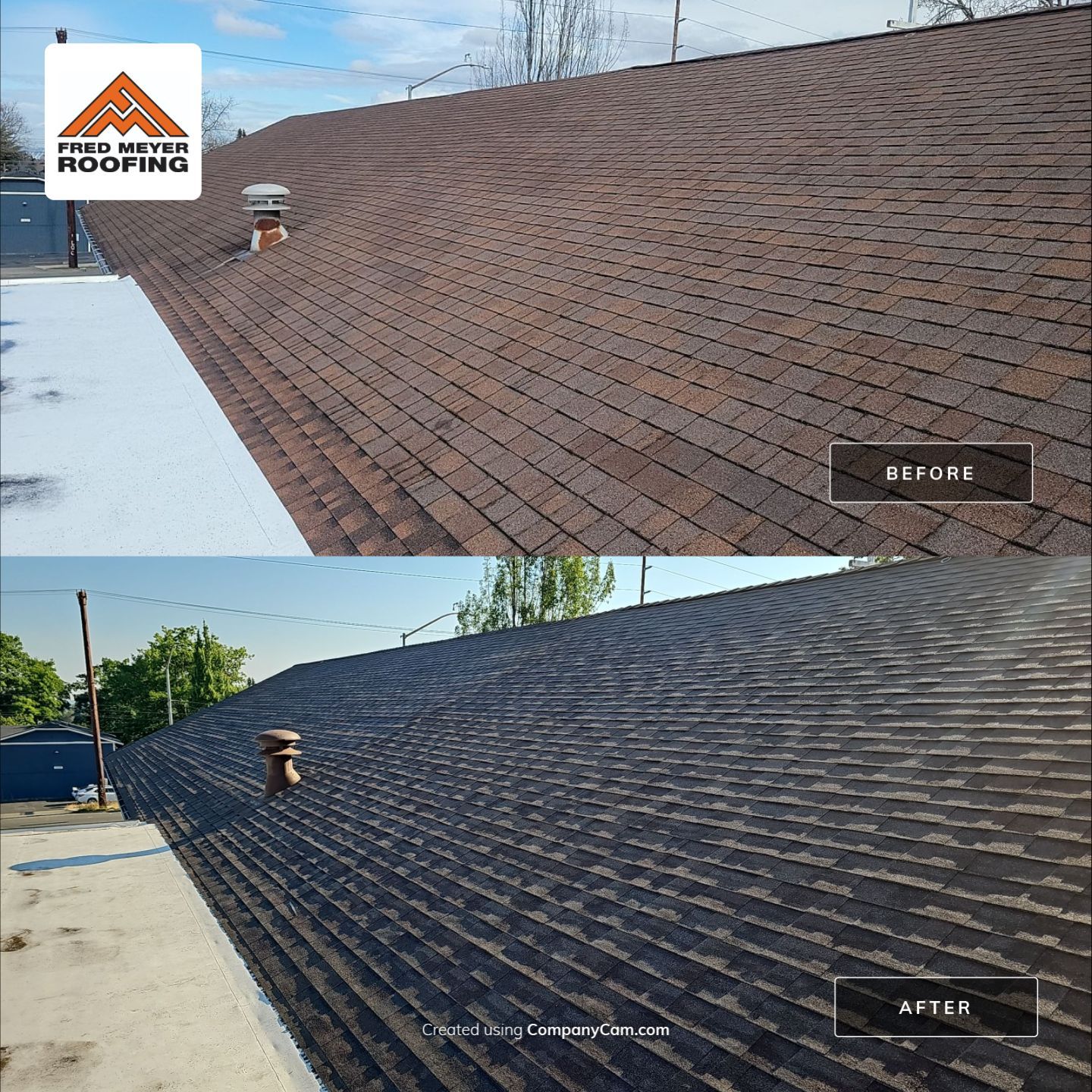 Roof Project in Tacoma by Fred Meyer Roofing