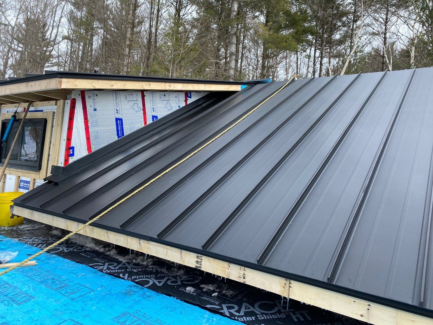 New Home Construction using 16" Standing Seam Panels by Jay Carter Roofing & Sheet Metal
