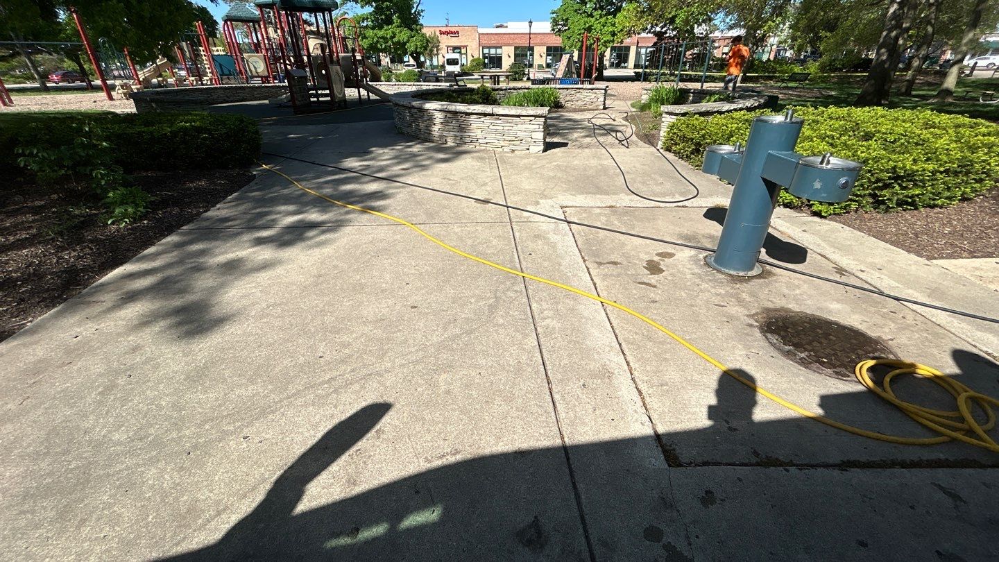 Playground cleaning by Northern Power Washing LLC.