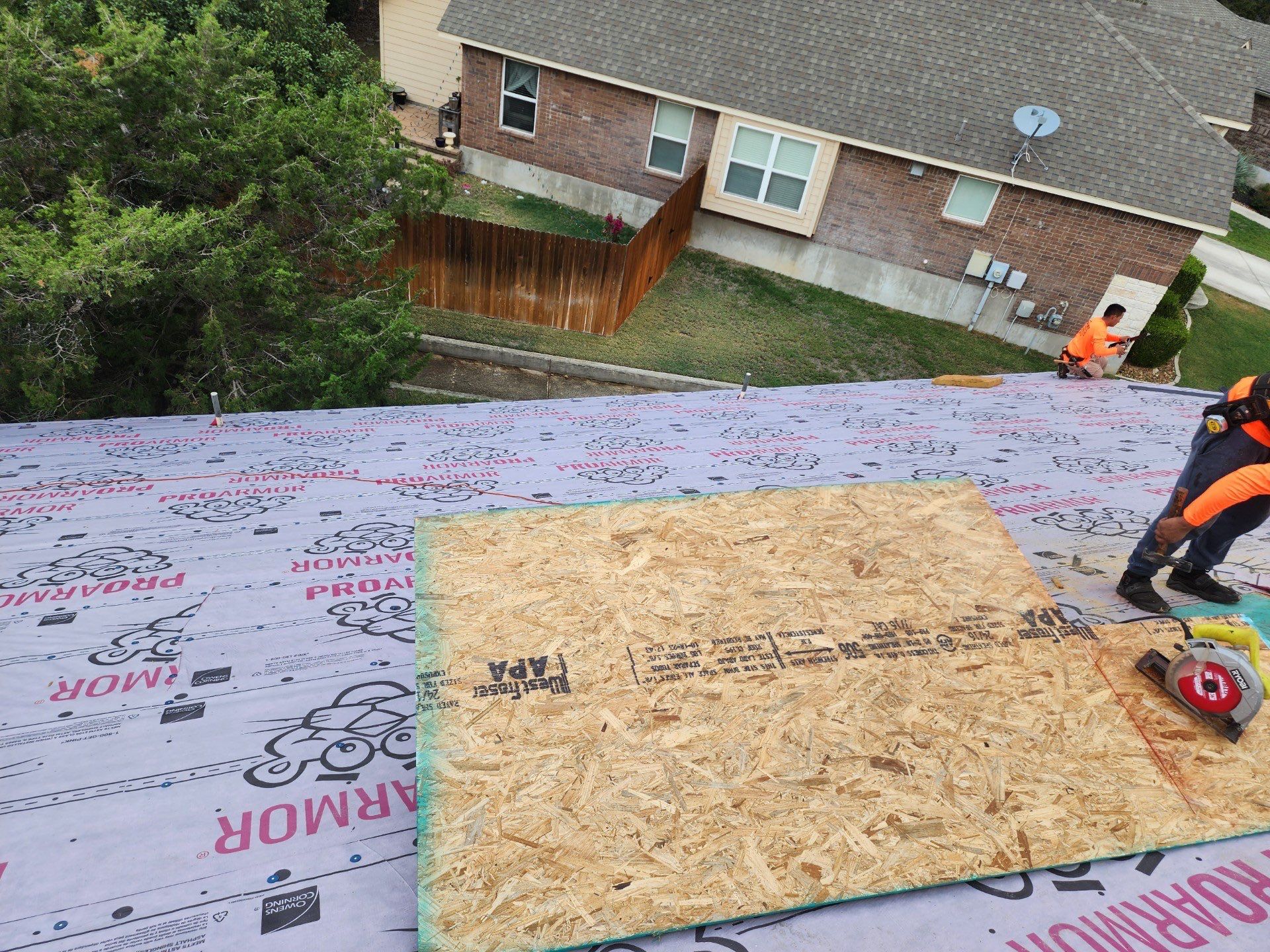 Residential Roof Replacement using Owens Corning Duration Shingles - Onyx Black by Premier Roofing and Contracting