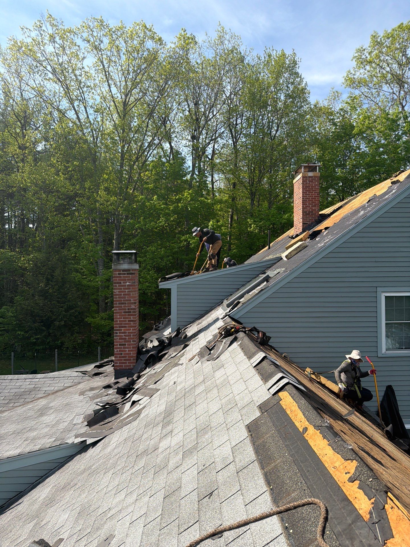 Residential Roof Replacement Using Owens Corning Shingles in Hopkinton, NH by Tall pine roofing