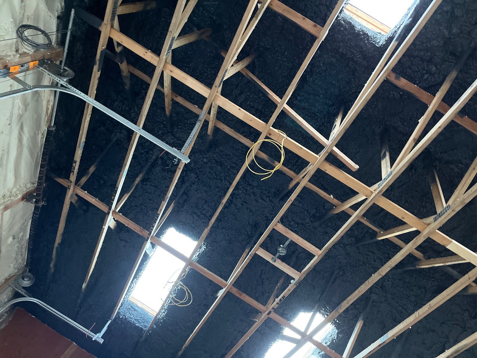 Open Cell Spray Foam to a Pole Barn by NYS Foam & Energy