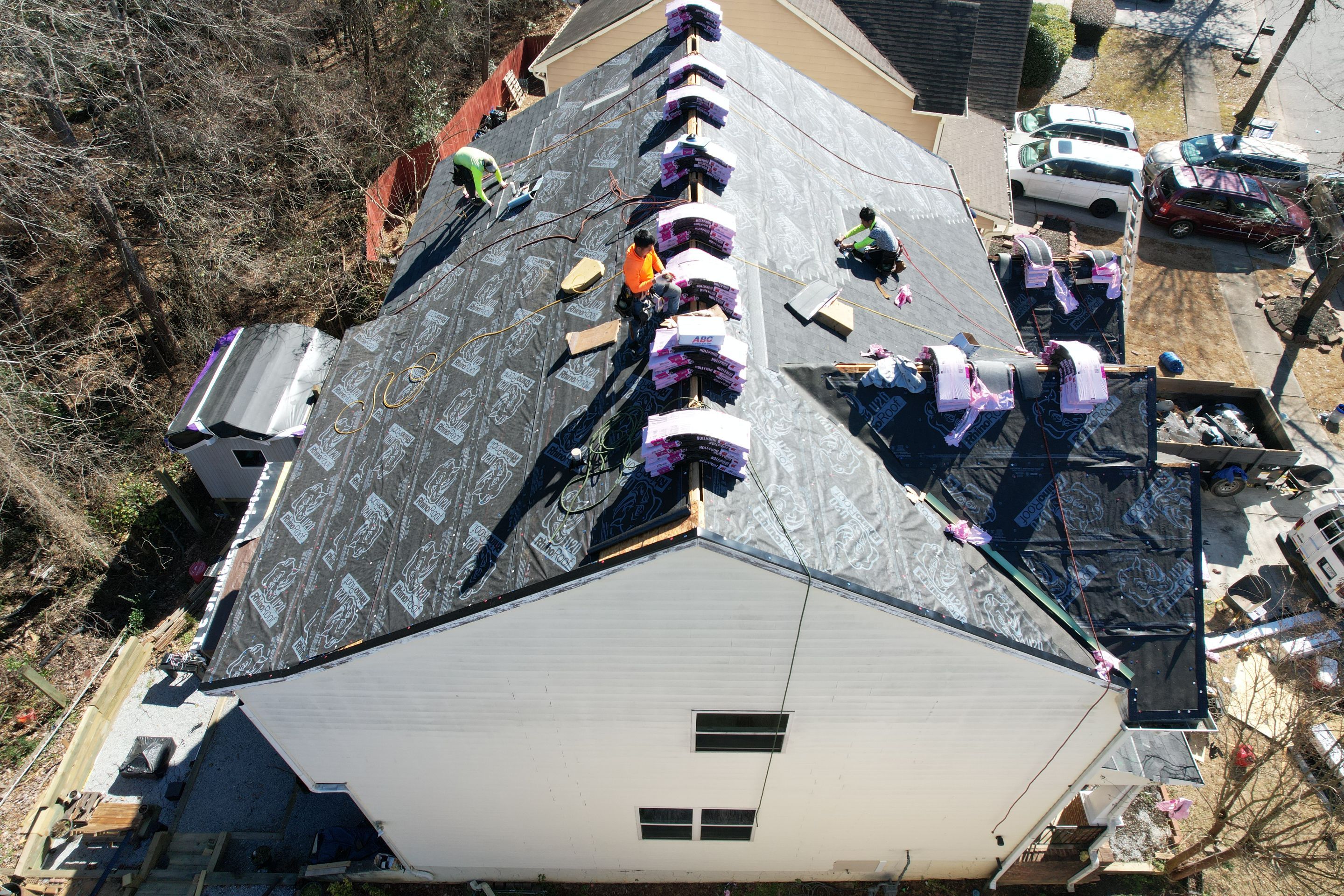 Residential Roofing Installation using Owens Corning by Inspector Roofing and Restoration