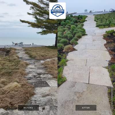 Evanston, IL stone patio cleaning