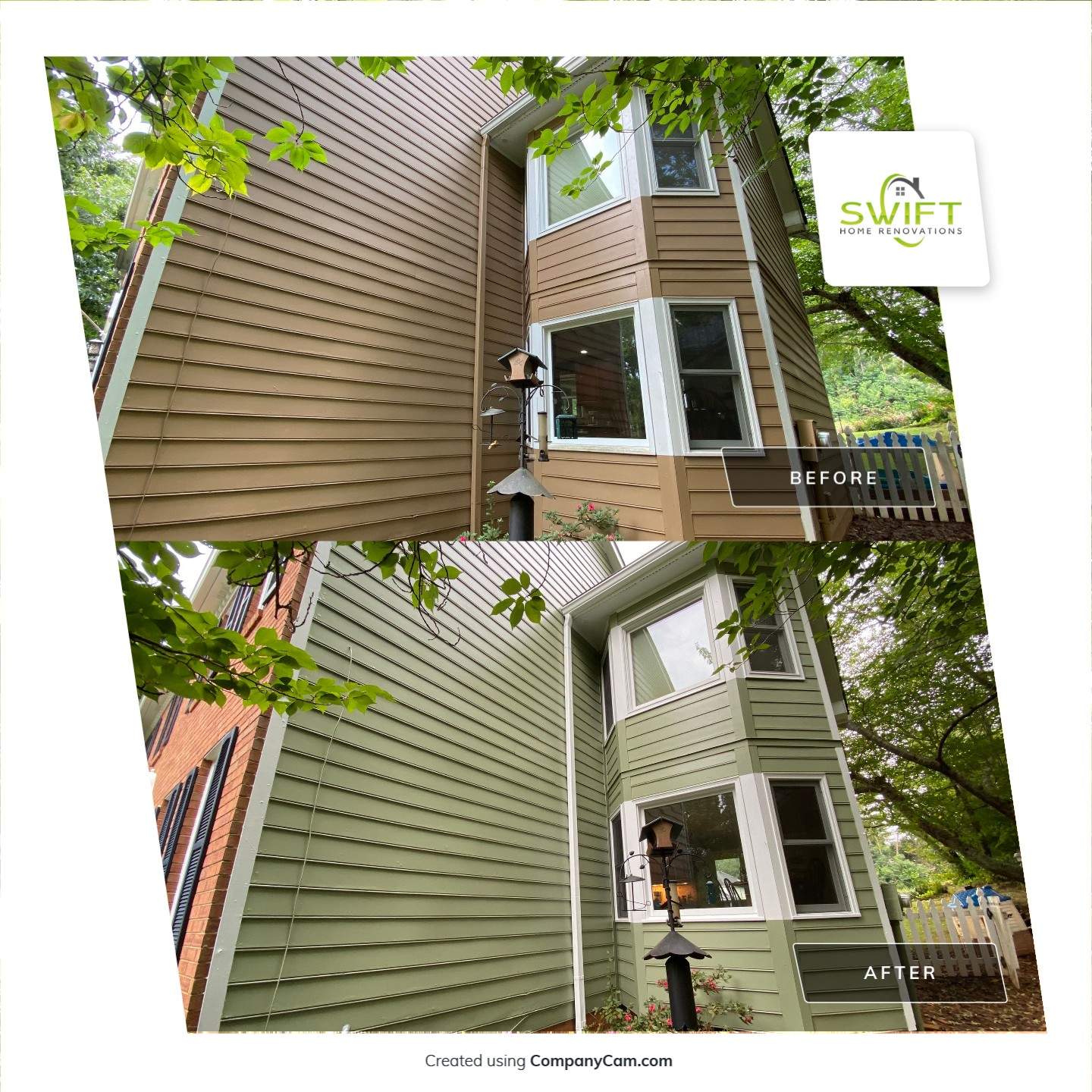 Siding Replacement and Exterior Trim Painting in Marietta, Georgia by Swift Home Renovations
