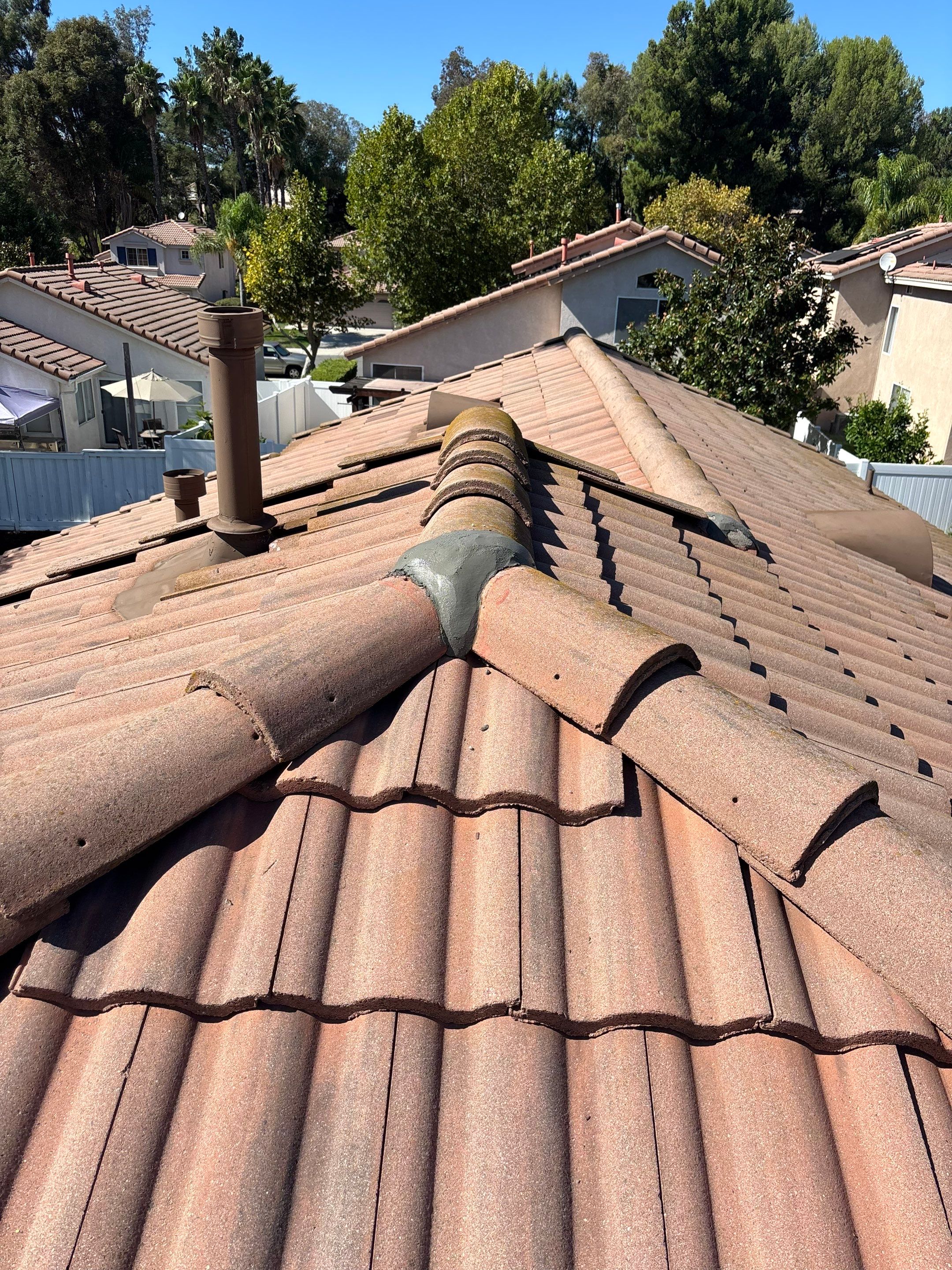 Concrete Tile Roof Lift and Lay Underlayment Replacement in Temecula by Zenith Roofing Services