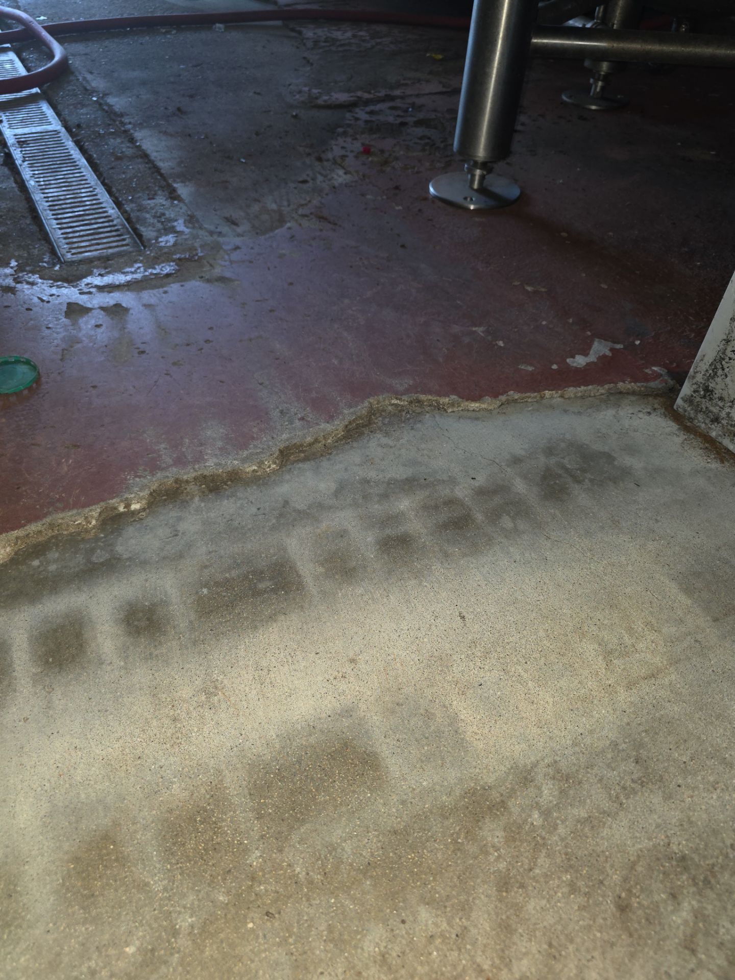 Industrial Red Quartz Polyurea Floor Installation for Atascadero Brewery by MGP Coatings