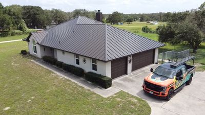 Standing Seam Metal Roof Install By Rox Roofing In La Vernia, Texas