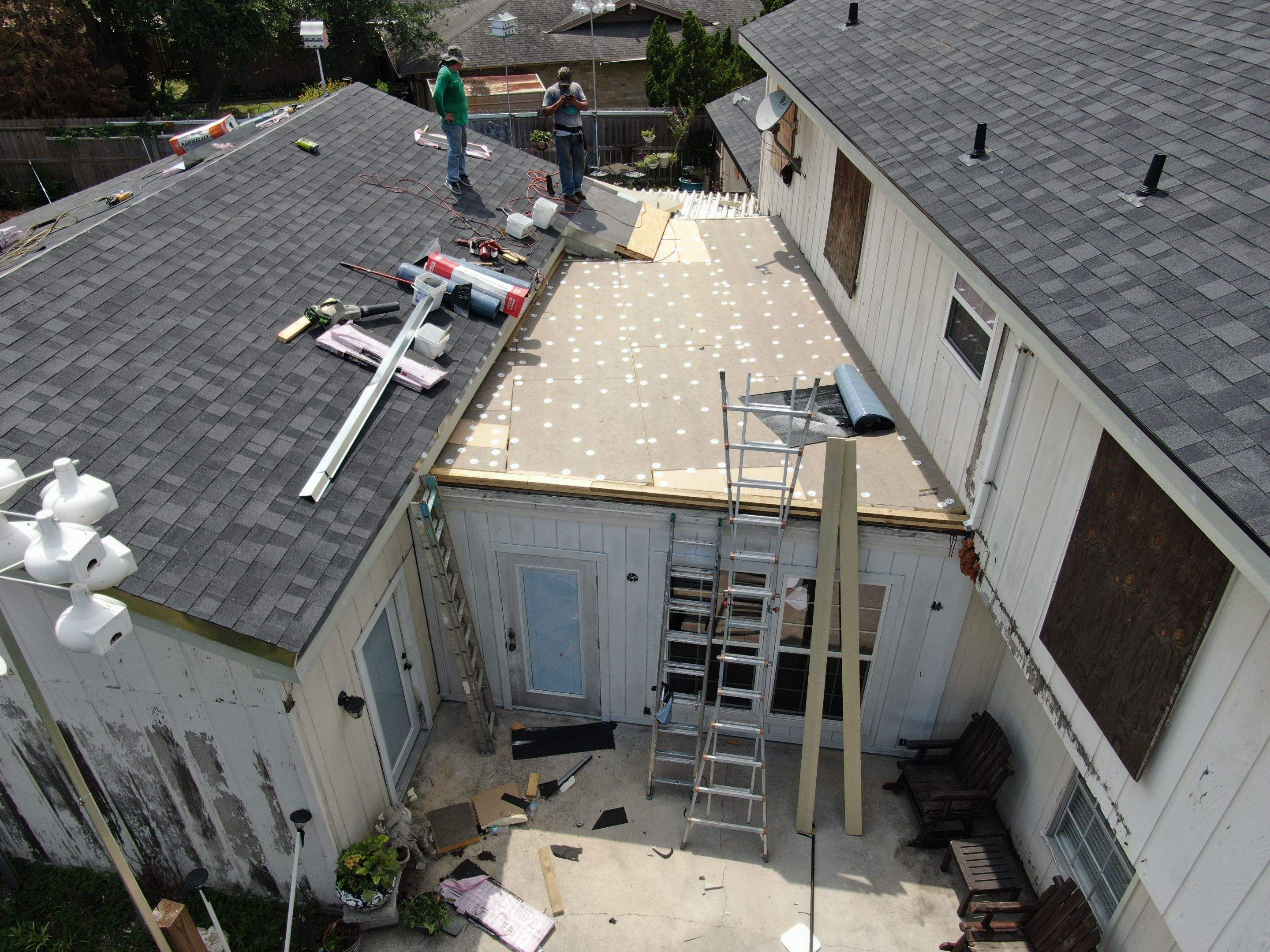 Its to Hot! Insulate this roof by Bayfront Roofing and Construction