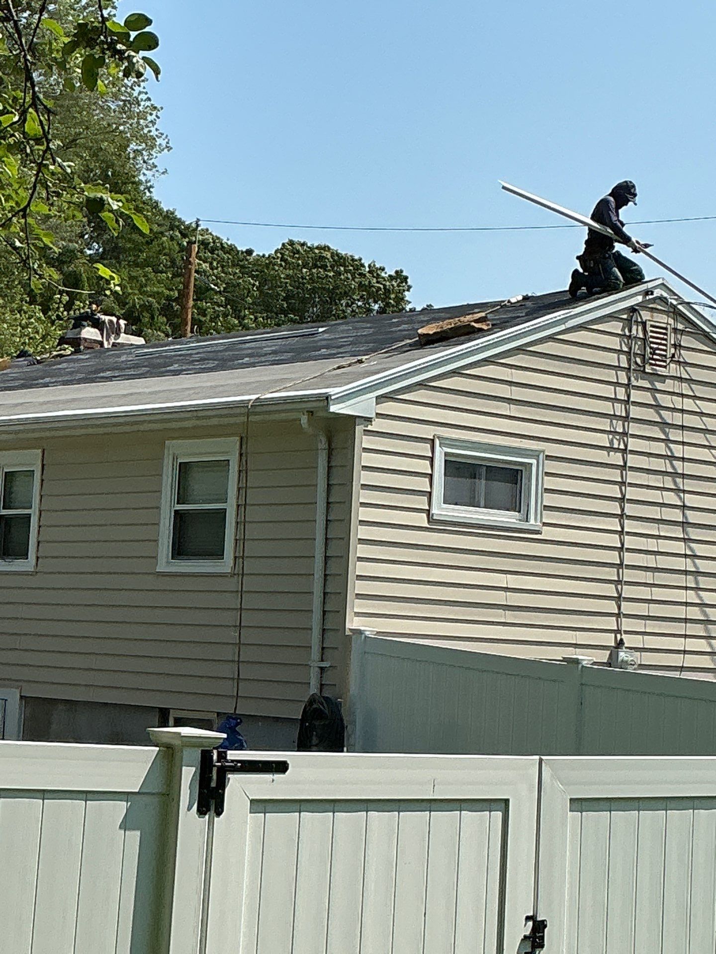 Full Roof Replacement & Chimney Repair – Onyx Black, MA by Mighty Dog Roofing of Greater Middlesex County