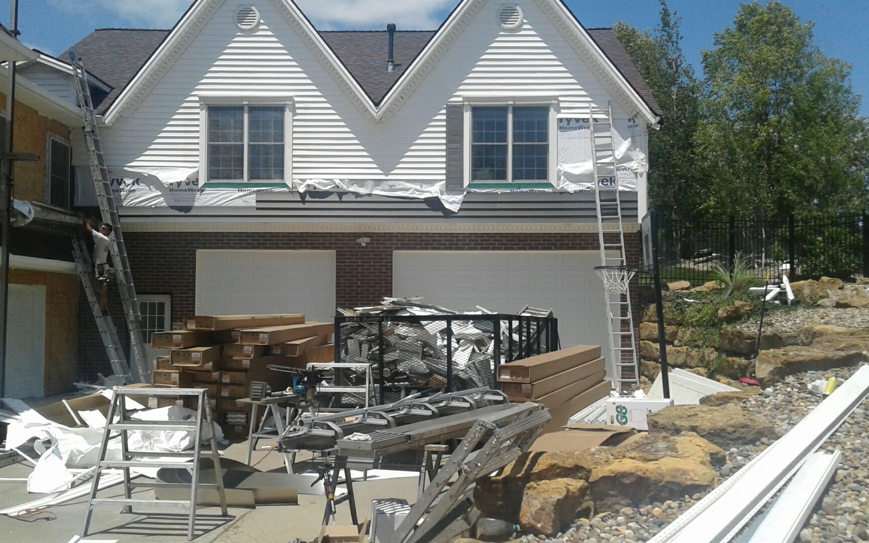 ROOF SIDING GUTTER REPLACEMENT after major Stom  using Owens Corning Duration and Alside Prodigy Siding by Gorilla Exteriors Contracting, LLC