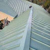 24ga 1.5" Mechanical Seam Aged Copper  by Total Roofing System The Metal Roof Experts