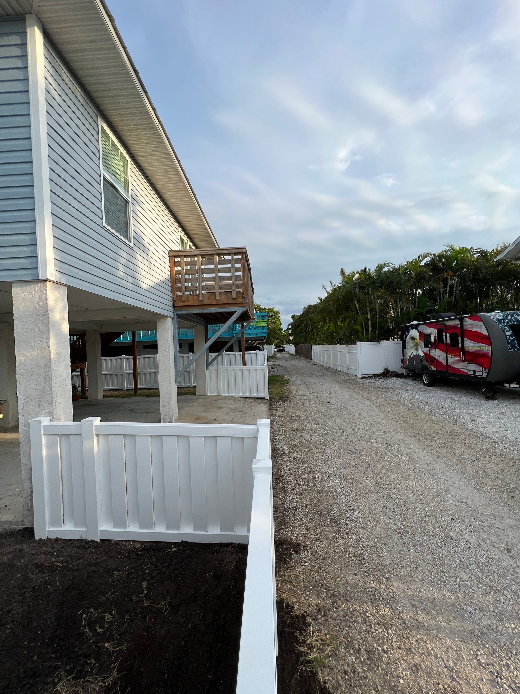 Vinyl Fence Installation using Vinyl Vertical Shadowbox Privacy Fence by Asap fence and gates, LLC