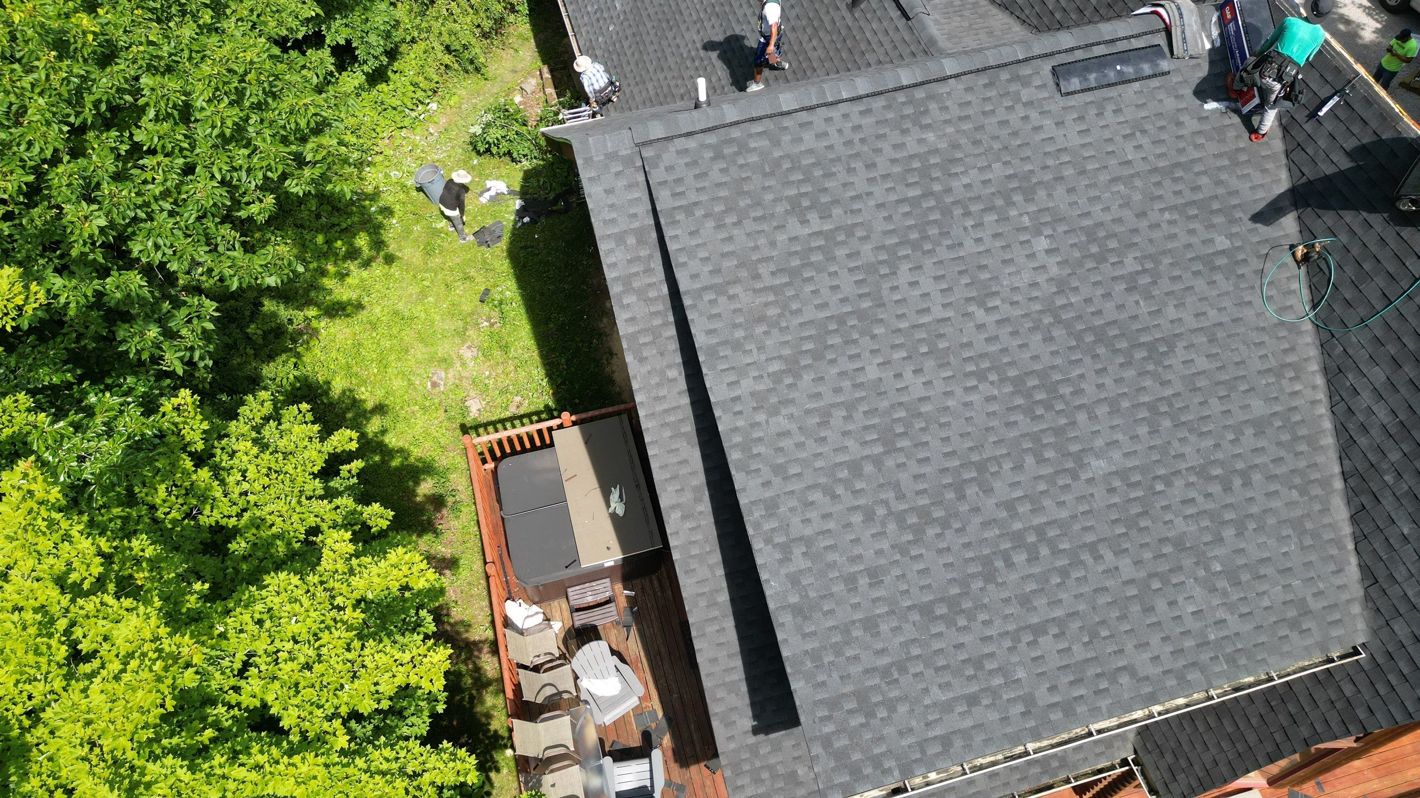 Residential Roofing Installation using Timberline HDZ Shingles - Charcoal by RoofX 