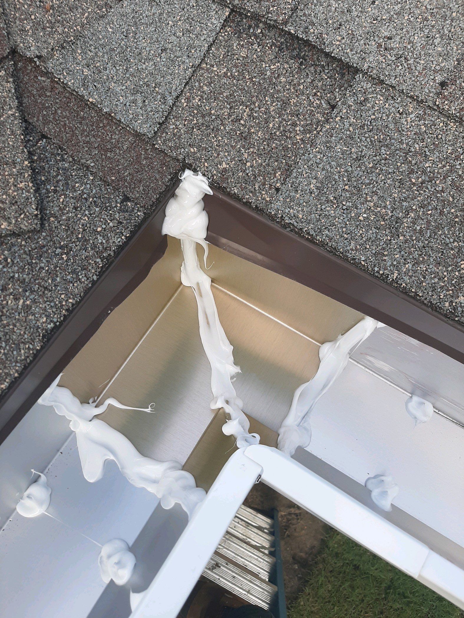 Seamless Gutter Installation using White K-Style Gutters by Gutter Professors