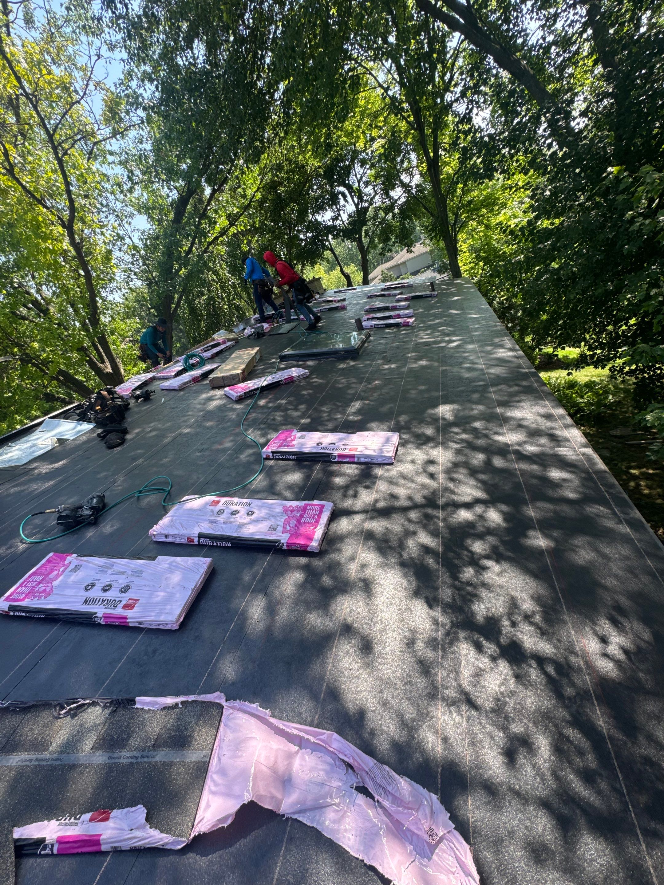 Roof Replacement using Owens Corning Driftwood by 180 Contractors