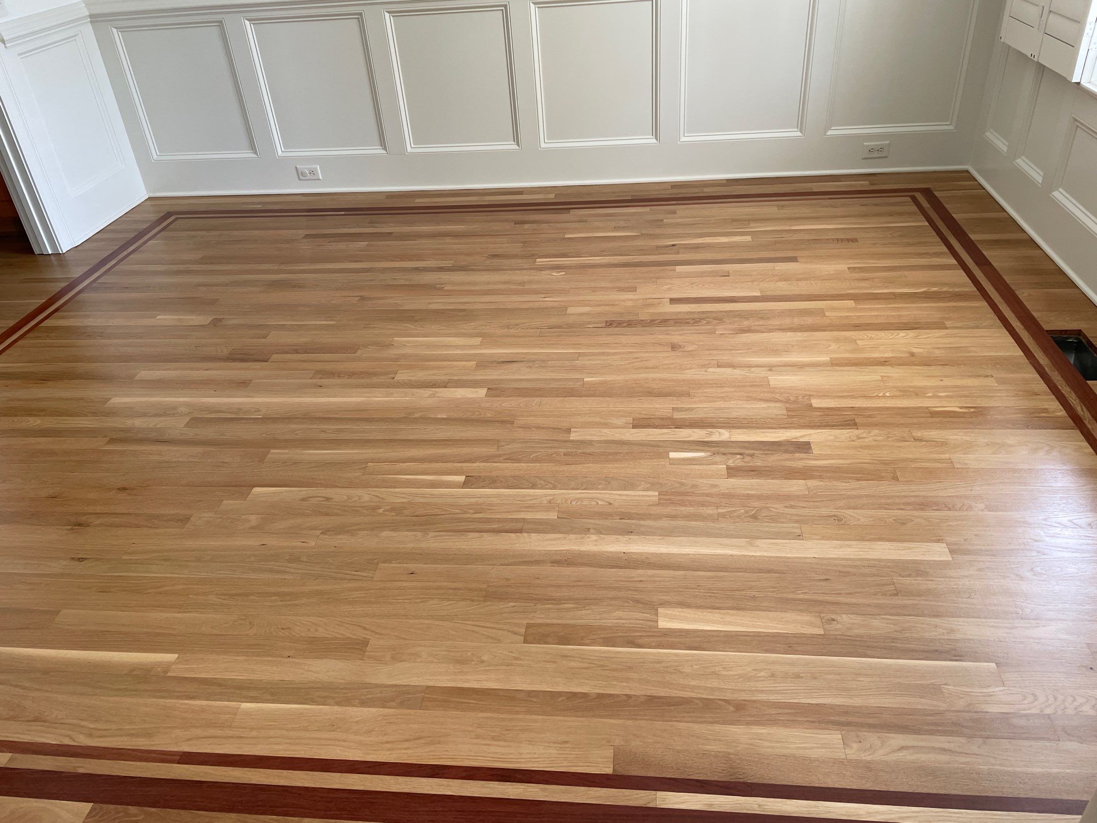 Sand and Refinish using Bona Waterbased by Footprints Floors of Coastal Carolina