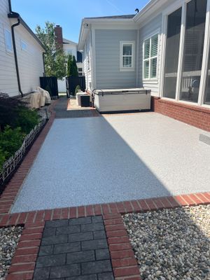 Patio Floor Coating using Yukon