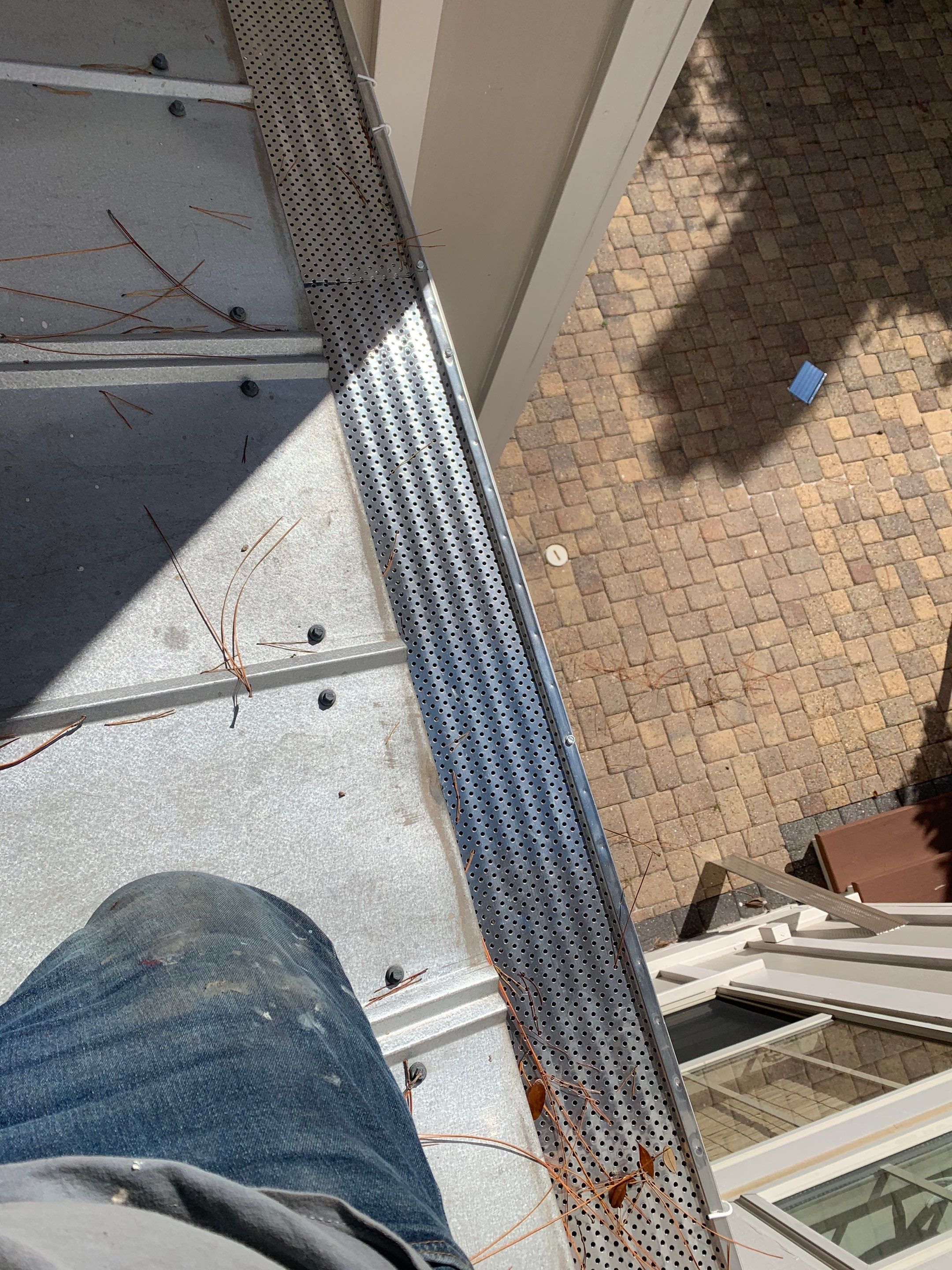 Half Round Gutter Installation with LeafBlaster Pro Gutter Guards by Gutter Professors