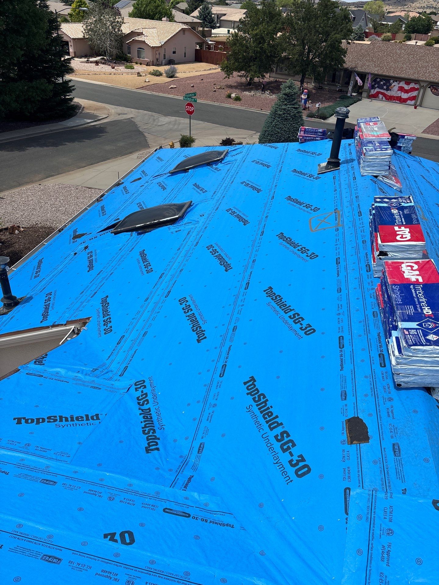 GAF Timberline HDZ Shingle Roof Replacement in Prescott Valley by Badger Roofing