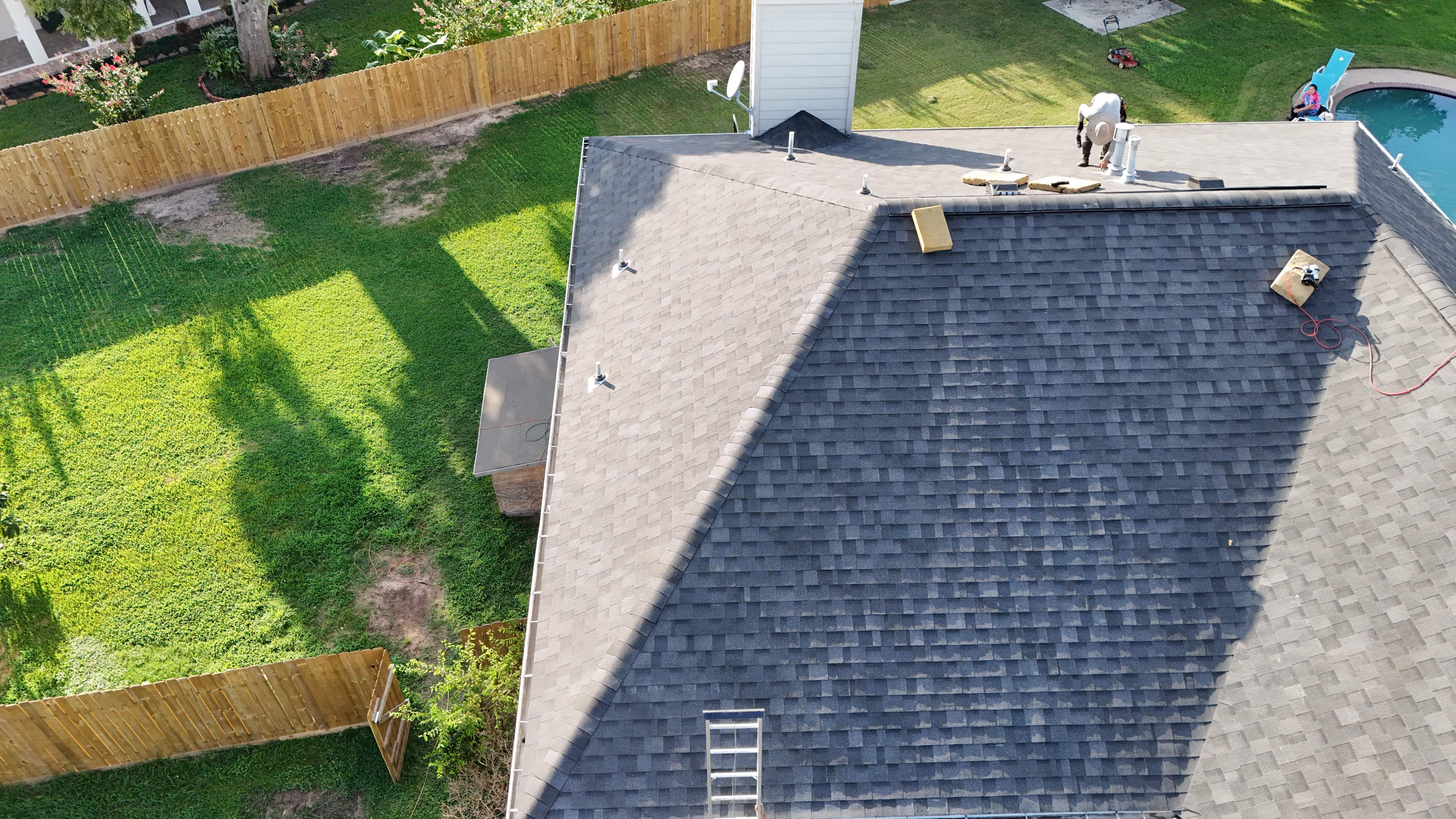Charcoal Shingle Roof Replacement — North Houston, TX by PL Roofing & SB Roofing, LLC.