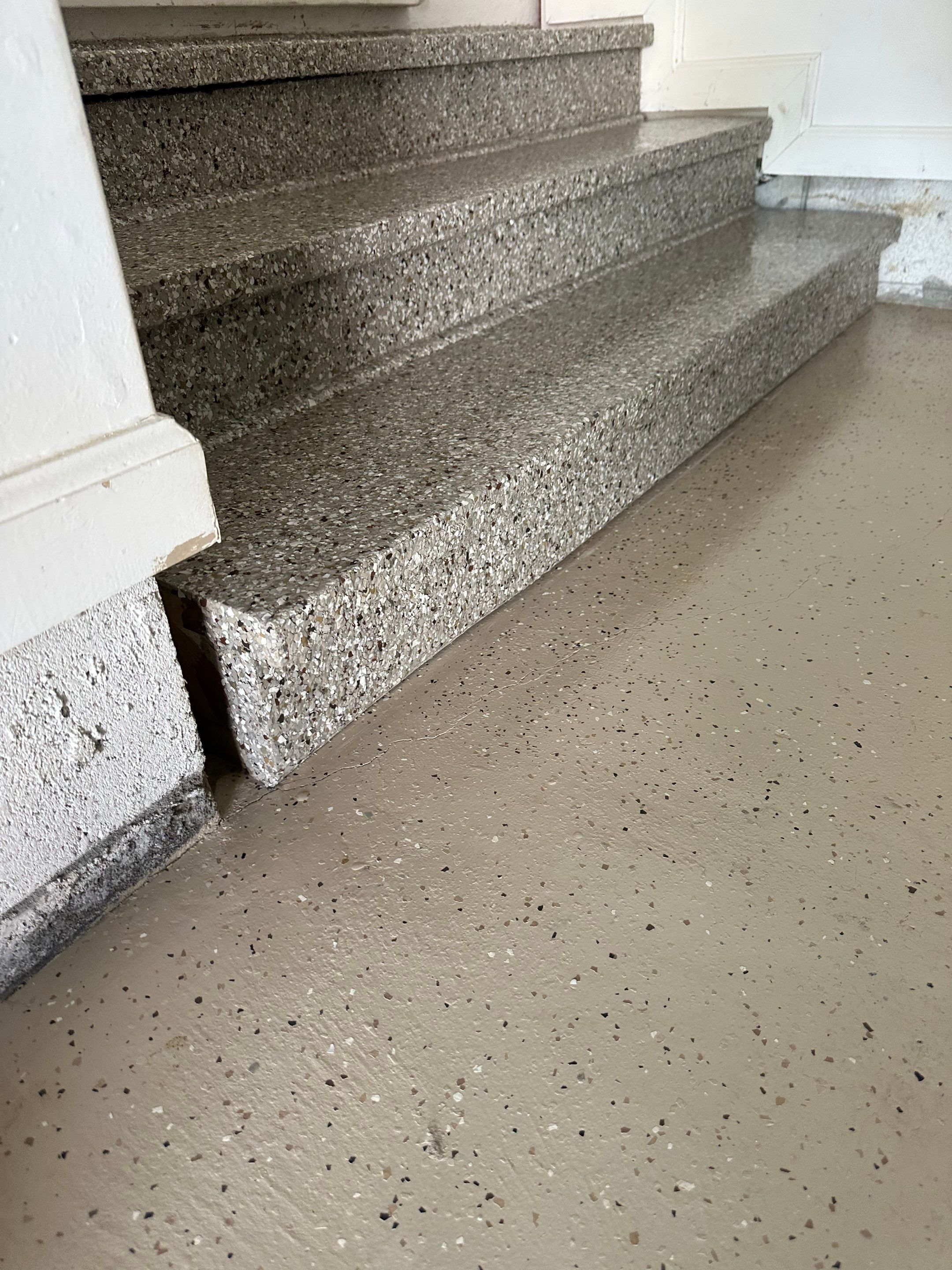 Garage Stairs using Creekbed by My Garage Floor Guys