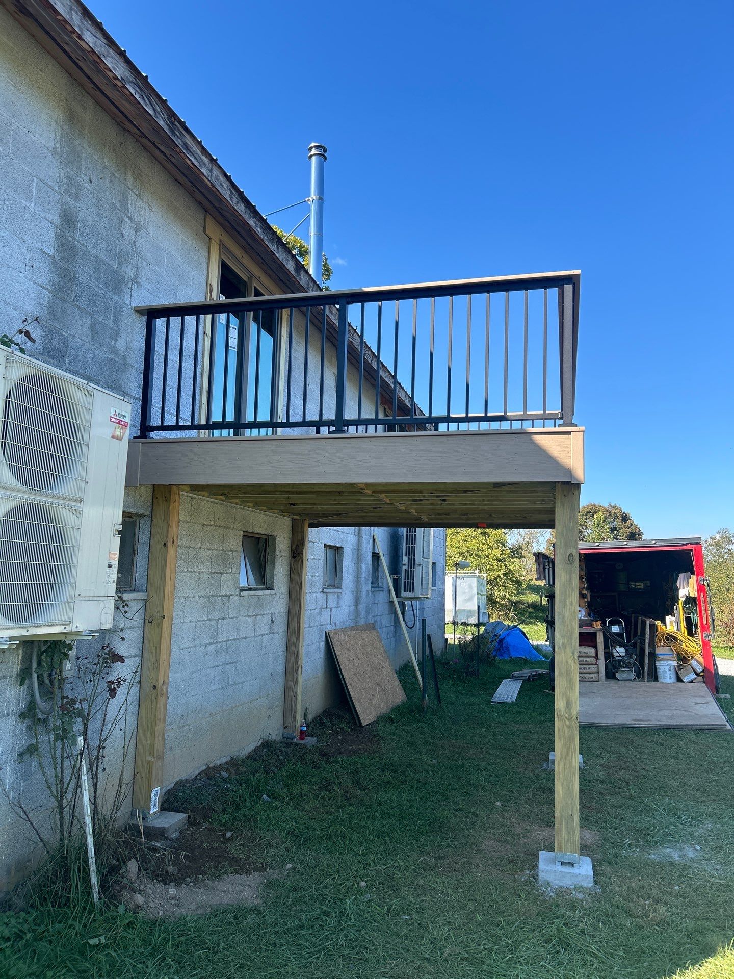 Elevated Composite Deck in Ronceverte by Walnut Hollow Decks & Outdoor Living