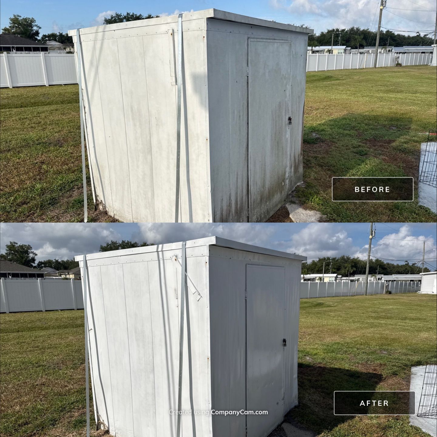 Mobile Home Soft Wash & TPO Roof Cleaning in Leisure Lake Mobile Home Park – Palmetto, FL by Sunshine AquaWash