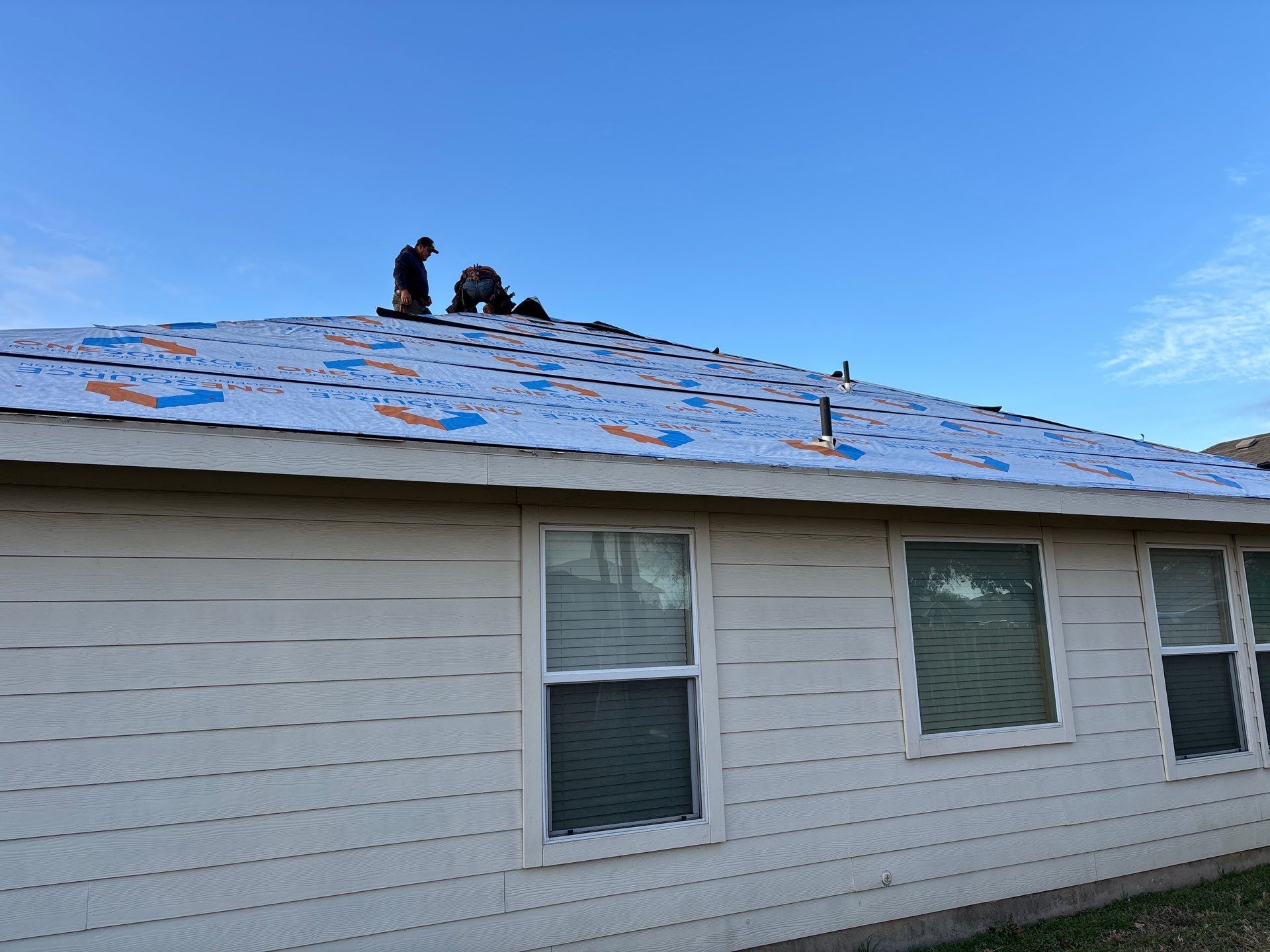 Residential Roofing Installation using Malarkey Highlander Weathered Wood Plus by OneSource Roofing and Restoration