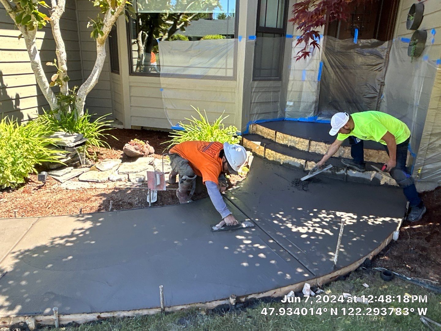 James | Concrete Driveway, Walkway & Stairs/Porch and & Planting by Jireh Asphalt & Concrete Inc 