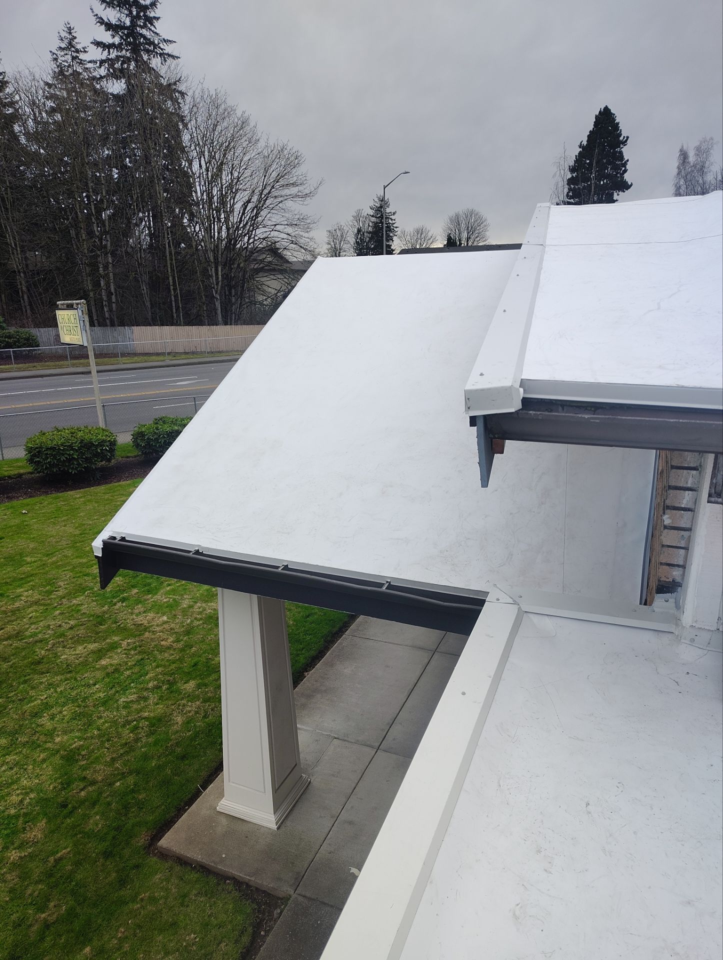 Kent Church - Reroof Project (Overlay) by Fields Roof Service Inc