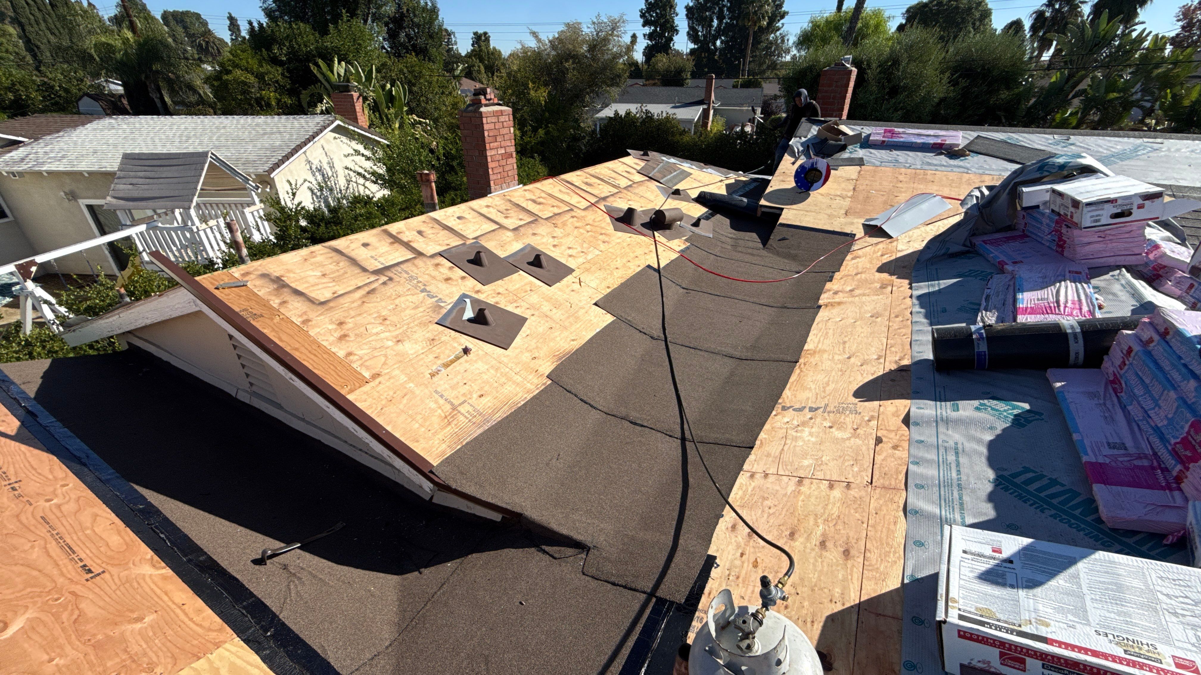 Residential Reroofing Project in West Hills  by Hull Brothers Roofing