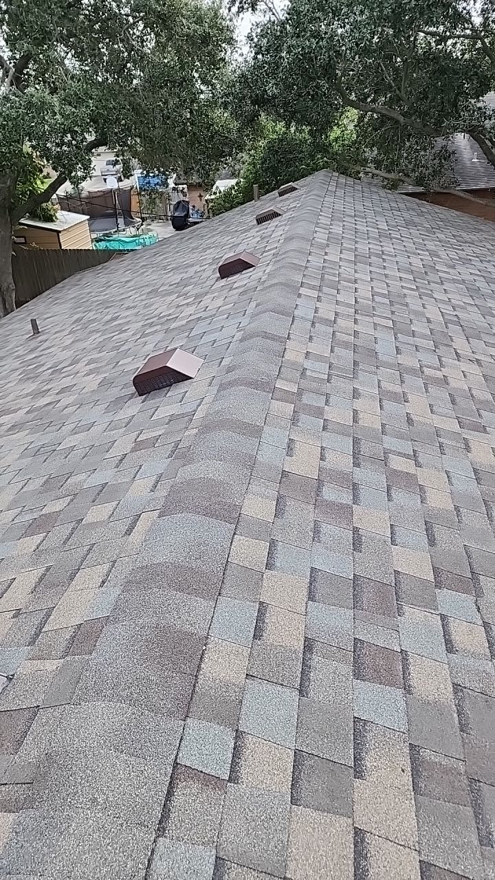 Full Roof Replacement using Certainteed Landmark Weatherwood by Galvan Roofing and Construction