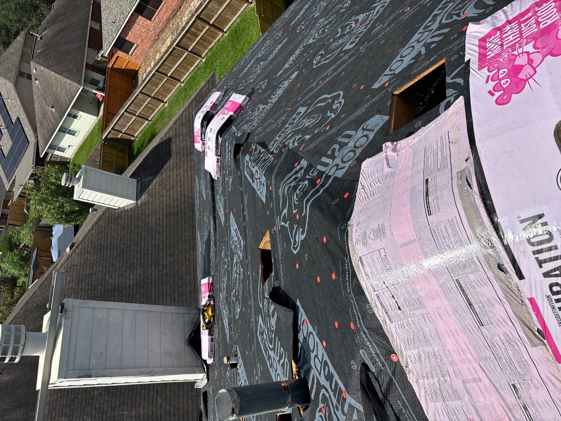 Residential Roofing Installation using Owen's Corning Duration (Lifetime) Shingles by Roof Repair Company