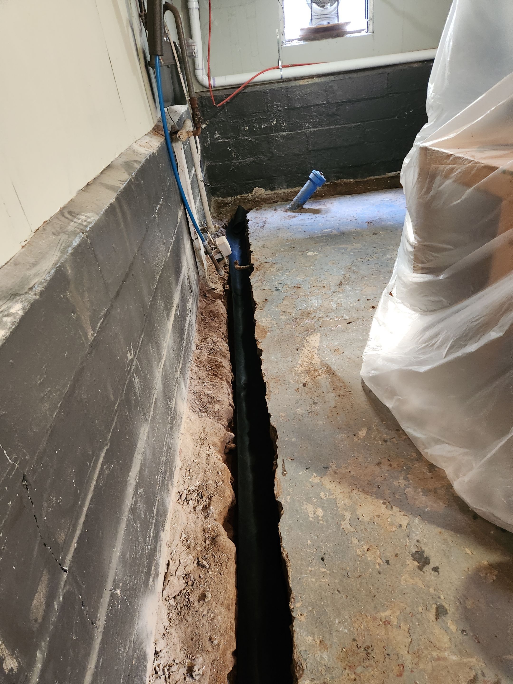 Interior French Drain East Orange NJ by Pure Service Pro, LLC 