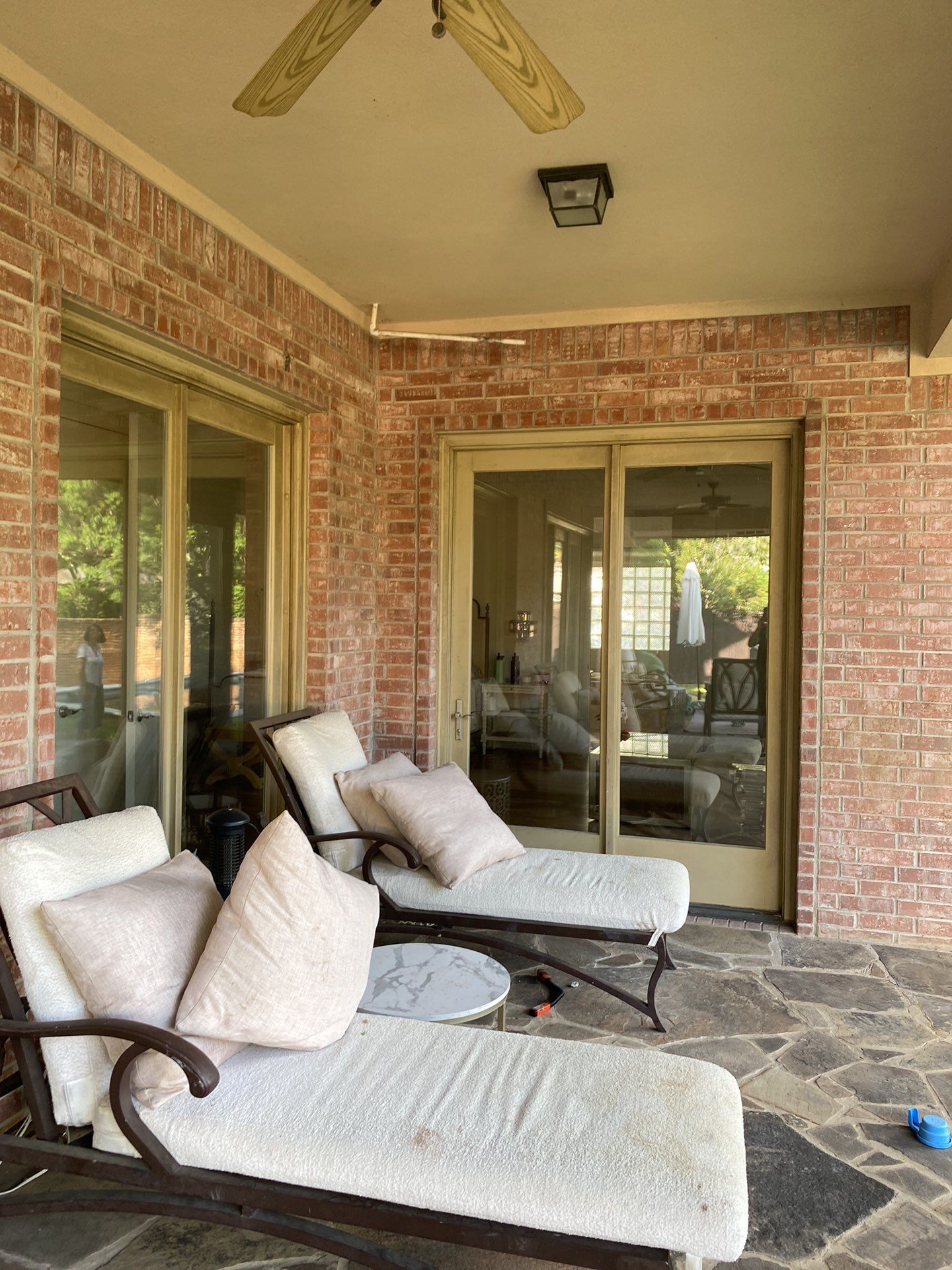 Exterior Brick Painting using Romabio by Nomad Painting